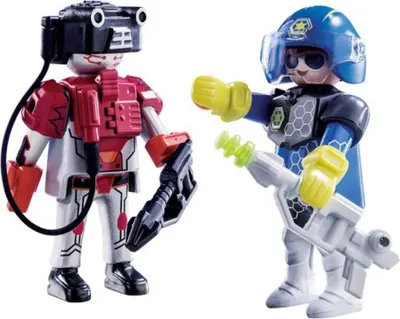 Produktbild von PLAYMOBIL 70080 Duo Pack DuoPack Spacepolizist und Ganove, bunt
