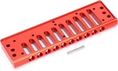 Obrázek produktu pro Hliníková harmonika s 10 otvory pro hráče na bluesovou harmoniku s kolíkem – hudební nástroj