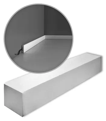 Image de Orac Decor SX162-box-10 AXXENT SQUARE 1 carton 10 pièces Plinthes | 20 m