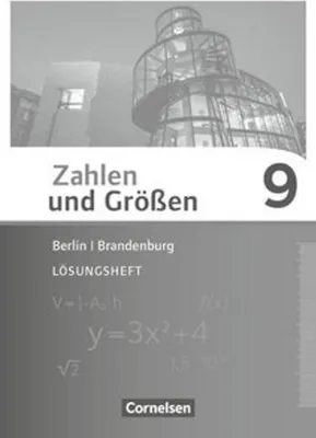 Obrázek produktu pro Zahlen und Größen 9. Schuljahr - Berlin und Brandenburg - Lösungen zum Schülerbuch