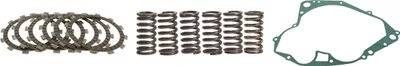 Productafbeelding van Koppeling set voor Suzuki RG 125 FU Gamma, bouwjaar 1992-1994. Bevat: koppelingsplaten, koppelingsveren en afdichtring voor het koppelingshuis. Merk: pamoto - Nieuw