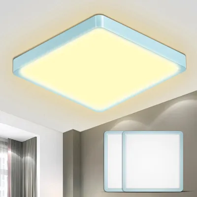 Obrázek produktu pro LED stropní svítidlo LQWELL®, vodotěsné (IP44), vhodné do koupelny, čtvercové, ploché, 18W, 3000K, 1600LM, moderní, minimalistické, tenké, vhodné do obývacího pokoje, koupelny, ložnice, kuchyně, chodby, sklepa, kanceláře, 220 * 24mm