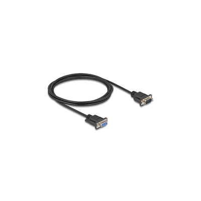 Produktbild von Delock Seriell Kabel RS-232 D-Sub9 Stecker zu Buchse mit schmalem Steckergehäuse 2 m