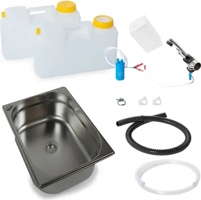 Obrázok produktu pre Mini kuchyňa kempingová kuchyňa kuchynský blok London kit batéria drez 325x265x100mm