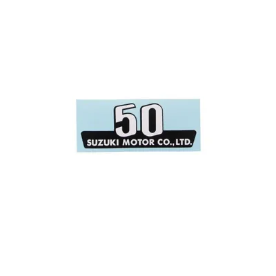 Produktbild von Seitendeckel Aufkleber schwarz/weiß für Suzuki K50 M (1975-1976)
