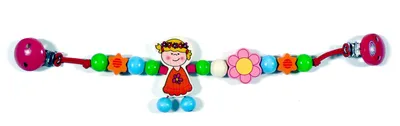 Produktbild von Babyspielzeug Kinderwagenkette Blumenmädchen BxLxH 460x20x80mm NEU