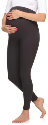 Image de Leggings de grossesse longs pour femmes Merry Style en viscose MS10-297 (Graphite, XXL)