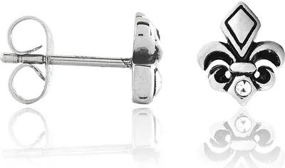 Produktbild von Chirurgenstahl Ohrstecker Fleur de Lys