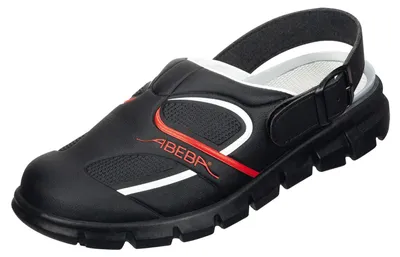 Produktbild von Abeba 7332 Clog schwarz/ rot - 42