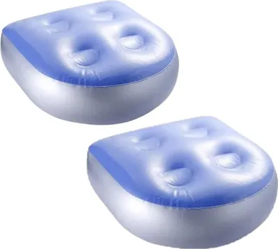 Produktbild von Aufblasbarer Sitzverstärker Whirlpoolkissen - Spa-Booster-Rückenkissen - 2 Stück mit Saugnäpfen - für alle Spas und Whirlpools (47 x 37 cm)