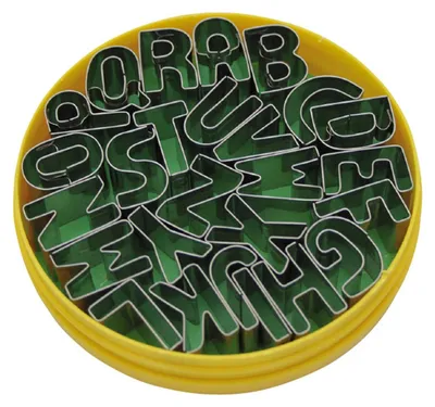 Produktbild von Dekor Ausstecher im Satz Buchstaben