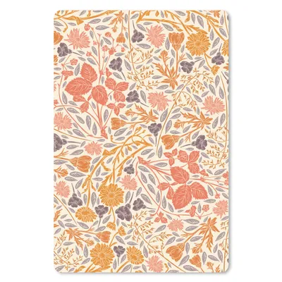 Produktbild von MuchoWow® Mauspad Mousepad Design - Blumen - Orange - Rot 40x60 cm - Mousepads - Maus Mat - Pad - Mausunterlage - Schreibtisch Accesoire