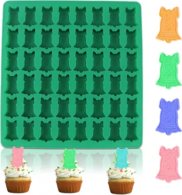 Image de Moules en silicone pour chocolat, chocolats, glaces, en forme de cloche, capacité de 48 places