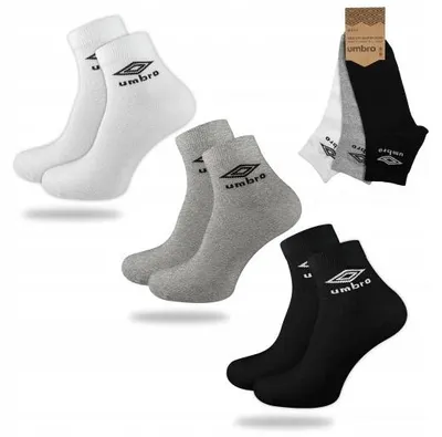 Produktbild von Umbro Quarter Damensocken – Bunt, Größe 35-38, 3 Paar