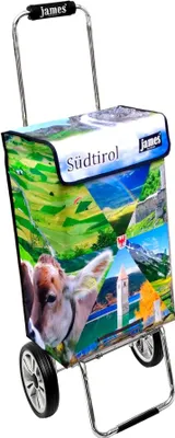 Produktbild von James Einkaufstrolley - SUEDTIROL - stabiler Einkaufswagen mit individuellem Design - mehrfarbig: bunt in Ausführung: Chrome19