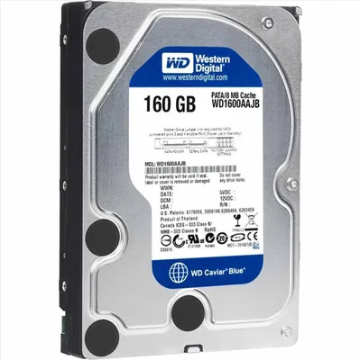 Produktbild von Wd Wd1600aajb, Festplatte, IDE/PATA, 3,5 Zoll, 160 GB, für Desktop-Computer