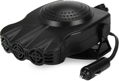 Image de 12V Ventilateur de chauffage de voiture 2 en 1 Pare-brise Demister, Ventilateur de chauffage portable de voiture, dégivrage et chauffage rapide des vitres,Noir