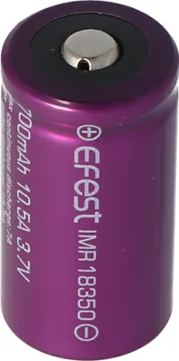 Obrázok produktu pre Efest Purple IMR18350 - 700mAh 3,7V Li-Ion batéria (kladný pól zdvihnutý)