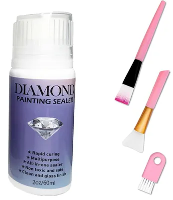 Produktbild von Diamantmalerei Versiegelung mit 3 Bürsten