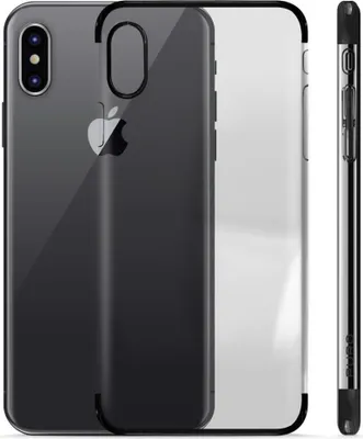 Obrázok produktu pre PURO IPCXVERGEBLK, Ochranný obal, Apple, iPhone X, 14,7 cm (5.8"), Čierna, Priehľadná