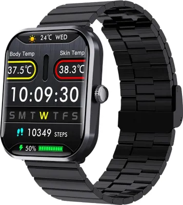 Imagen del producto de INF Smartwatch compatible with Joeme Fit — Reloj deportivo IP67 resistente al agua con SpO2, frecuencia cardíaca, presión arterial, temperatura, SOS y 108 modos deportivos