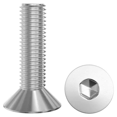 Produktbild von Set mit 50 Senkkopfschrauben M4x30mm, Innensechskant, Edelstahl A2