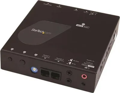 Zdjęcie produktu dla StarTech.com ST12MHDLAN4R, 3840 x 2160 px, Amplituner, 100 m, Przewodowa, Czarny
