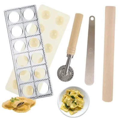 Immagine prodotto di Stampi per Ravioli con Mattarello e 12 Fori