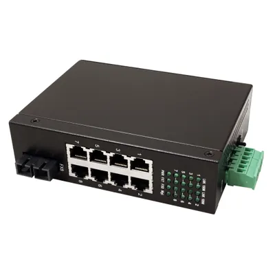 Obrázok produktu pre ROLINE Industrial Switch, 7x RJ-45, 1x SC, unmanaged, Plne duplexný režim