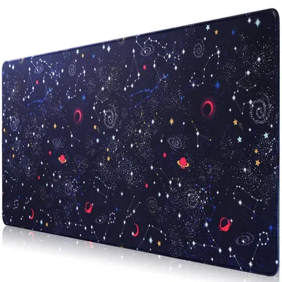 Immagine prodotto di Tappetino per mouse da gaming, esteso, 90x40 cm, 2 mm, antiscivolo, impermeabile, bordi cuciti