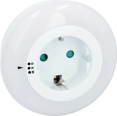 Produktbild von LED Nachtlicht mit Zwischenstecker + Farbwechsel