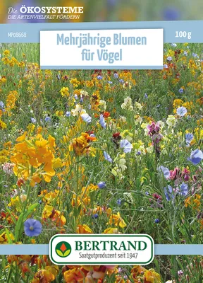 Produktbild von Blumenwiese Mehrjährige Blumen für Vögel (100 g) | Blumensamen von Bertrand