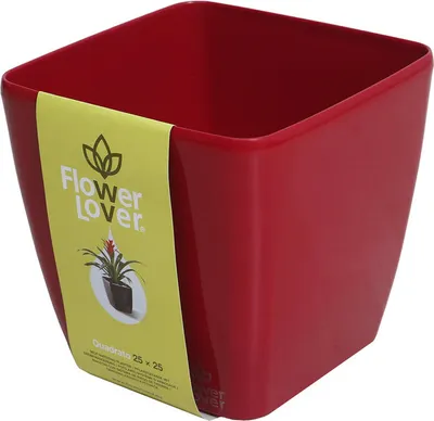Produktbild von Selbstbewässernder Pflanzentopf Quadrato - 24cm x 24cm x 25cm - Pflanzenkübel mit Selbstbewässerungssystem - Design-Blumentopf