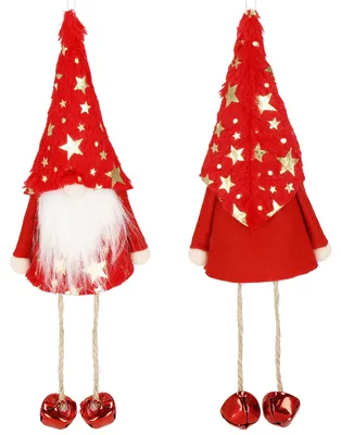 Image de Lutin GNOM avec clochettes 33 cm, décoration de Noël