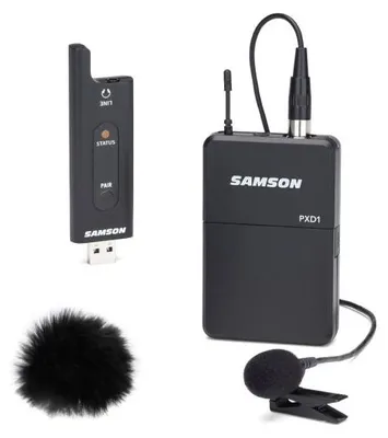Produktbild von Samson Drahtlos-System XPD2 Lavalier-Mikrofon mit Windschutz