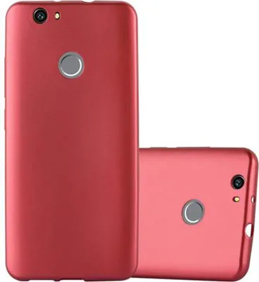 Produktbild von Cadorabo Schutzhülle für Huawei NOVA Hülle in Rot Handyhülle TPU Silikon Etui Cover Case