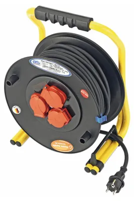 Produktbild von Cimco Kabeltrommel 40 m mit 3 Profi-Schutzkontakt-Steckdosen 230 V 16A 146902