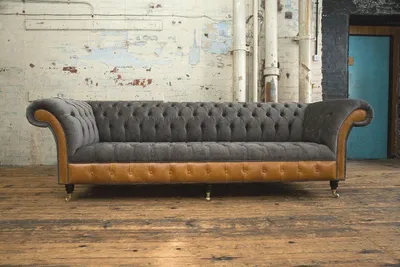 Obrázek produktu pro Čalouněná pohovka Chesterfield, sedačka, pohovka, sedačka, čtverosedačka, sedací polštář, 265 cm