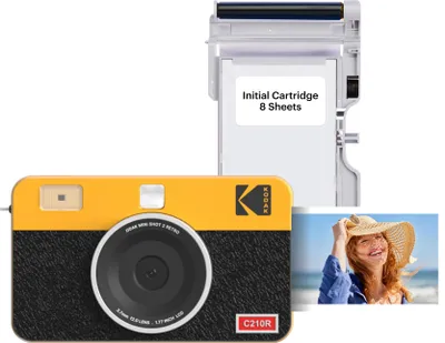 Immagine prodotto di Bundle di cartucce Kodak Mini Shot 2 Retro - Fotocamera istantanea gialla