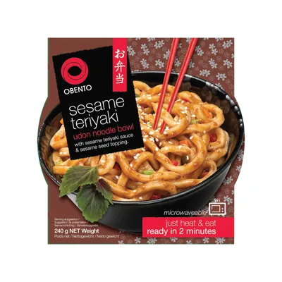 Obrázek produktu pro 6 x 240 g Obento – miska s udonem se sezamovou teriyaki omáčkou