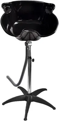 Image de Coiffeur, lavabo, mobile, noir