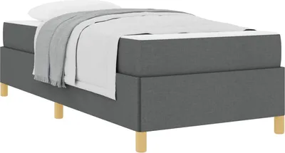Obrázok produktu pre Rám postele s matracmi Tmavo šedá 80 x 200 cm látka