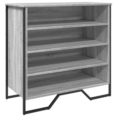 Image de vidaXL Étagère à chaussures Gris Sonoma 80x38x78 cm Bois composite