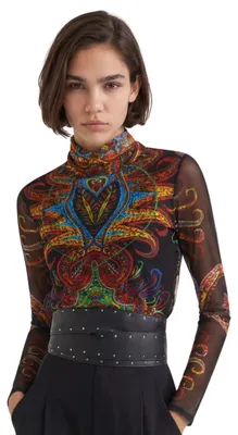 Produktbild von Desigual by Mr. Christian Lacroix Varsowia gemusterte Bluse für Damen M