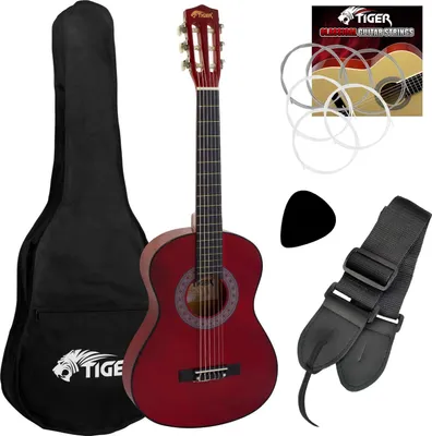 Produktbild von TIGER CLG4-RD Klassikgitarre 3/4, Rot