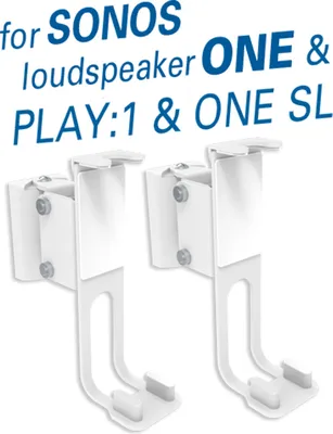 Produktbild von my wall HS 17 AWL - 2 Wandhalter für Lautsprecherboxen SONOS ONE SL PLAY:1 HS17AWL weiß