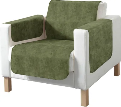 Produktbild von Erwin Müller Sessel- und Sofaschoner dunkelgrün 100x200 cm