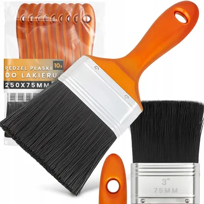 Produktbild von TRCR Flachpinsel 75 mm Synthetik Pinsel 10 Stück