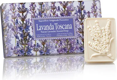 Produktbild von Saponificio Artigianale Fiorentino Lavender Bar Soap 125g - Pack of 3