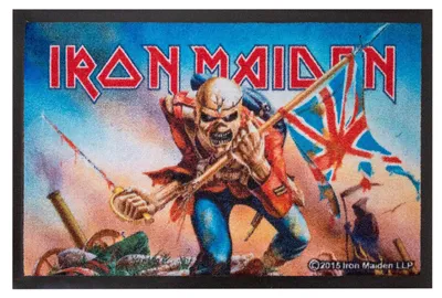 Produktbild von Iron Maiden 60 x 40 cm Troopers Spruchmatte Sauberlaufmatte Fußabtreter Türmatte